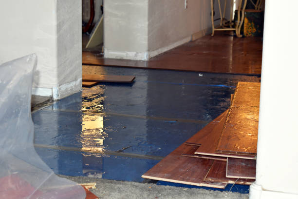 Professional Flood Cleanup technician working in Barnesville, OH